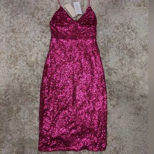 Club London Sequin Midi Dress